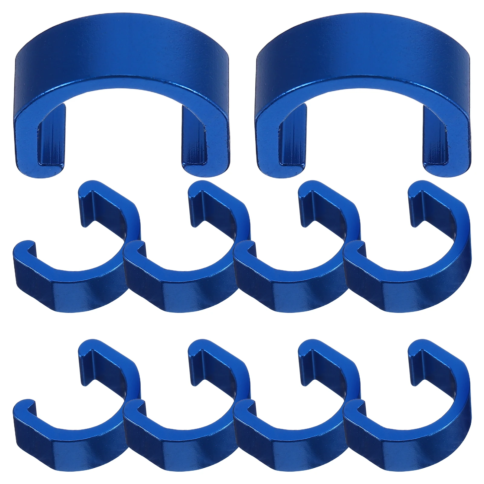 

10pcs Wire Clamps Tubing Clips C Shaped Buckle Bike Line Fixing Clamp For Road Mountain Brake Line Holders Red Aluminum