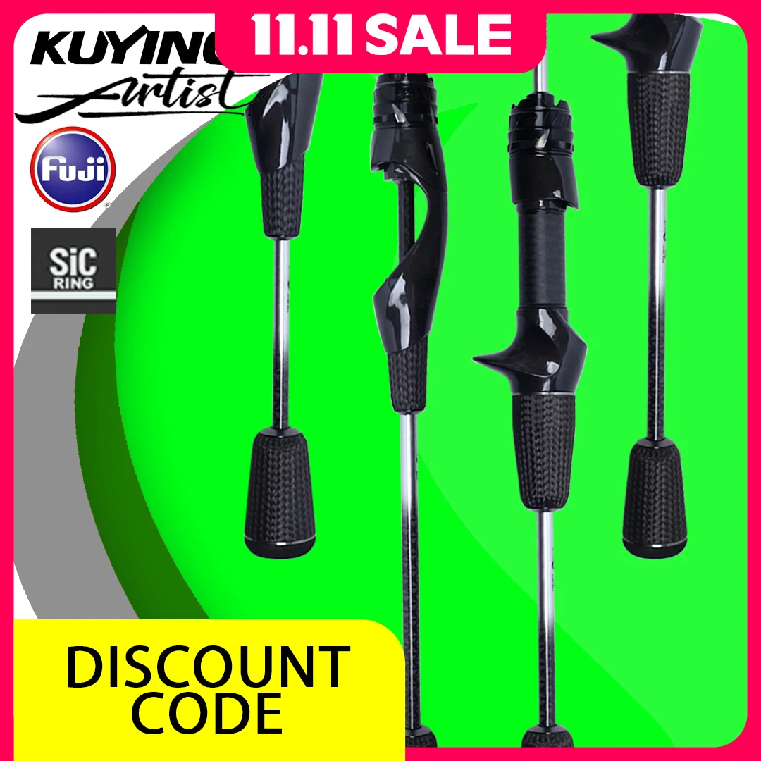 

KUYING ARTIST Ultralight Fishing Rod 5'0" 5'6" 6'0"Spinning Baitcasting Stream Lake River Lure Toray Carbon FUJI SIC 2025