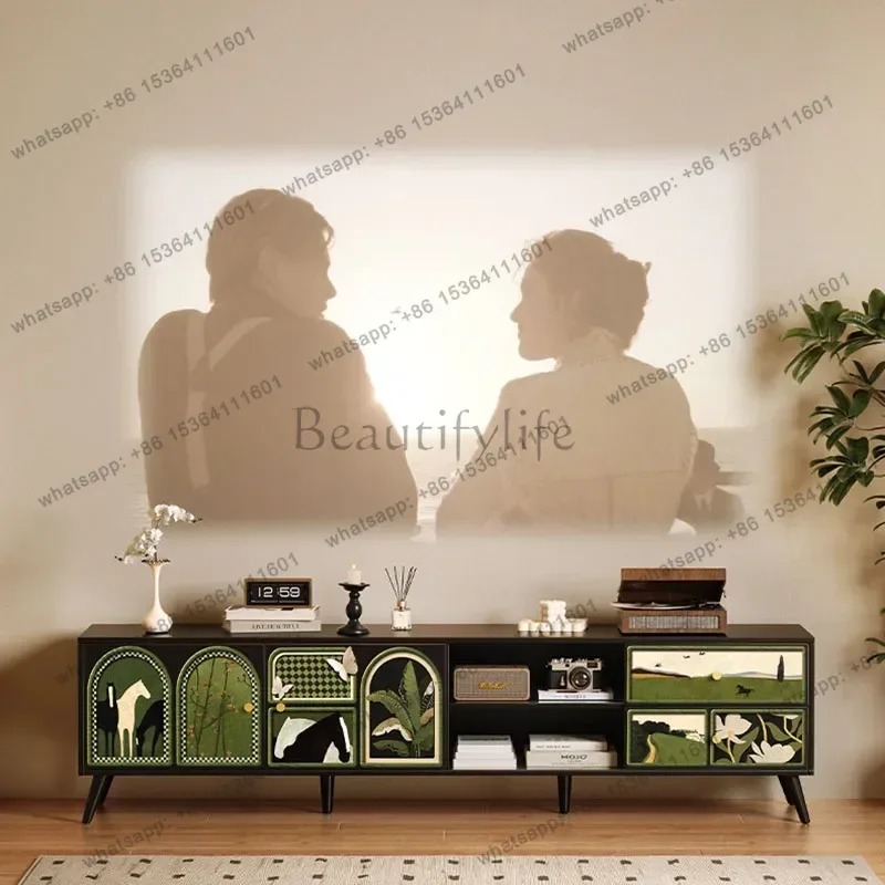 PG Retro Center Tv Stands Luxury Salon Dressers Organizer Living Room Wood Tv Table Designer Floor Archivadores Trendy Furniture