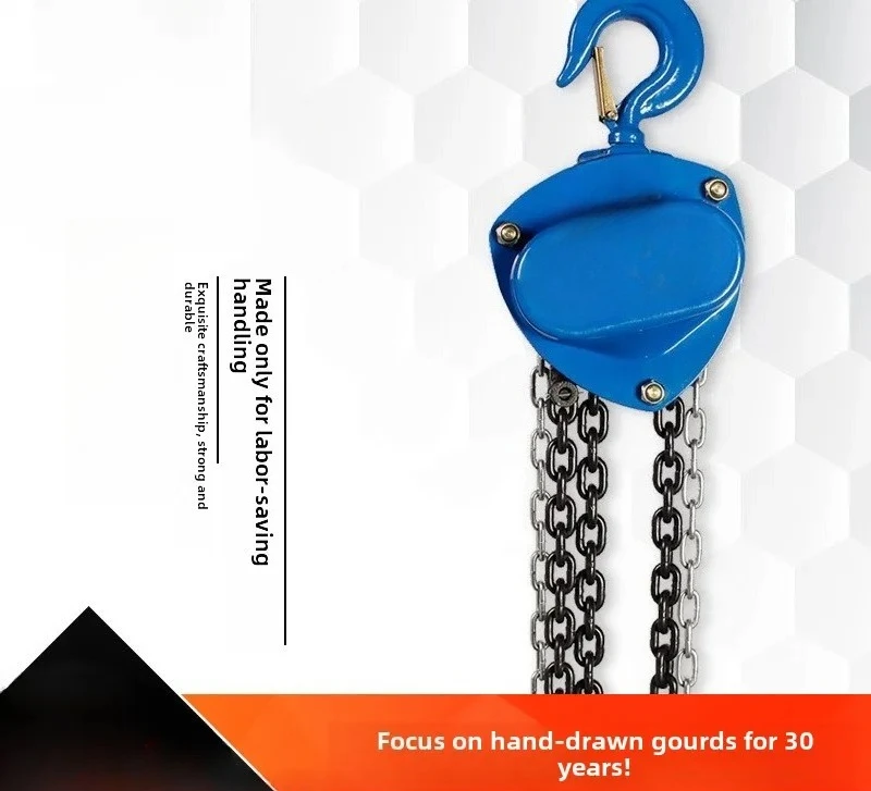 Hot-selling 1.5 tons 3 meters export original small chain chain hoist wholesale price lifting accessories