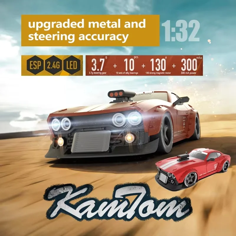 Hot Upgrade Kamtom Dodge 3299 Luminous Remote Control Car Boy Toy Car Professional Rc Drift Remote Control Stunt Car Racing Gift