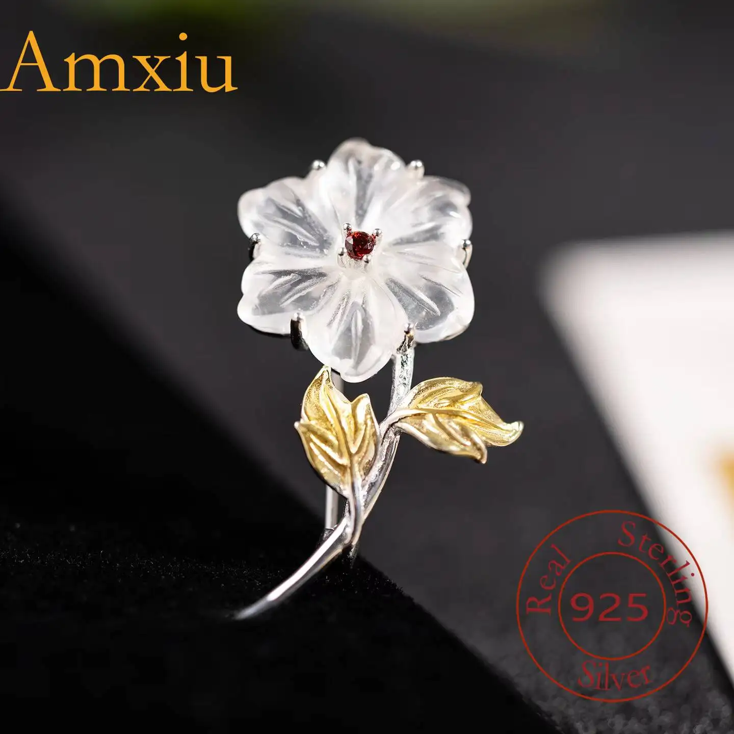 amxiu-spilla-floreale-in-argento-sterling-925-design-originale-stile-moda-transfrontaliera-sakura-effetto-schiuma-d'acqua-accessorio-per-abbigliamento