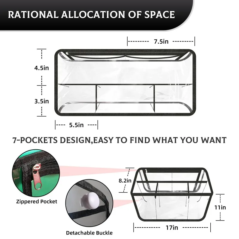 Clear Beach Beach Bag Accessories XL Large Waterproof Storage Inner Bag Transparent Insert Divider Liner Sundries Organization