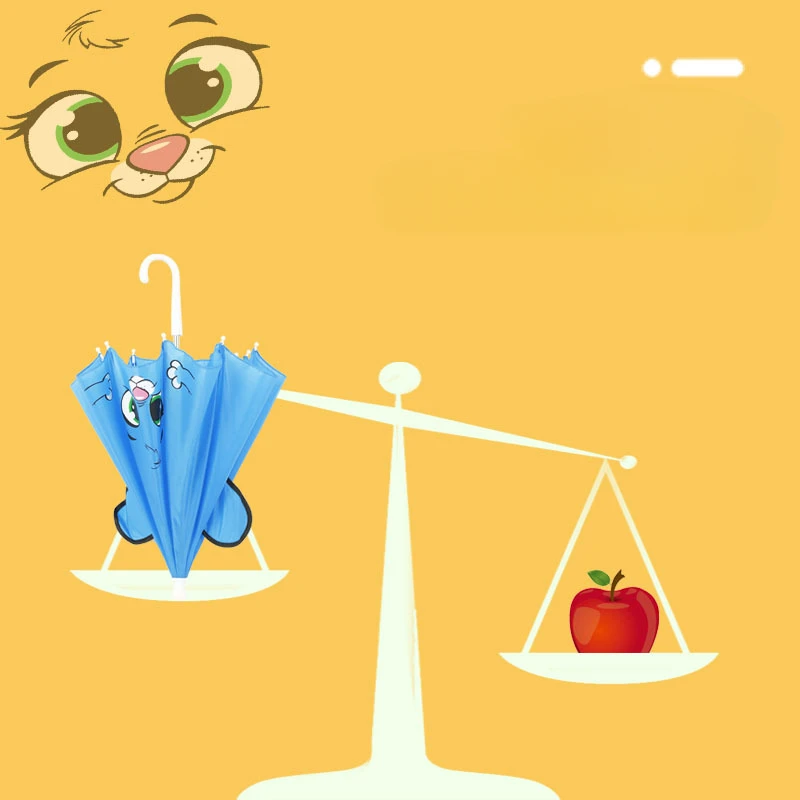 Cute Cartoon Children Umbrella animation creative long-handled 3D ear modeling kids umbrella For boys girls