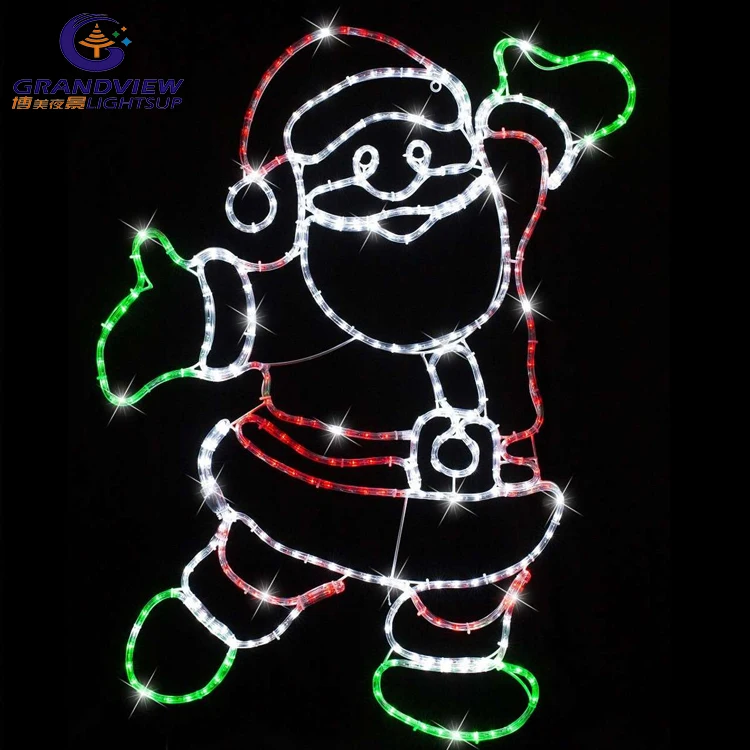 

IP65 Santa Motif 2D Christmas Lights for Home Landscape Decoration Holiday Lighting