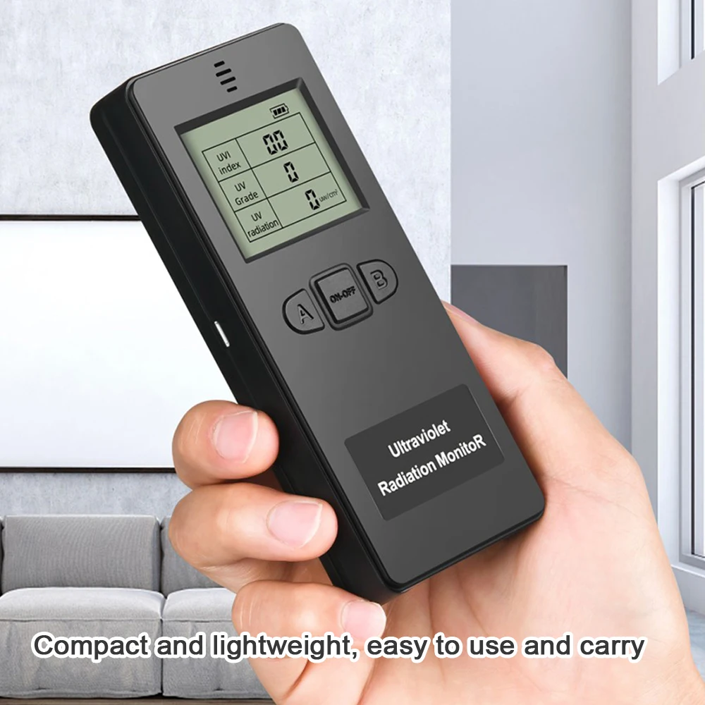 Portable Digital Ultraviolet Radiation Detector Ultraviolet  UVI Meter Radiometer Tester Protective Equipment Testing