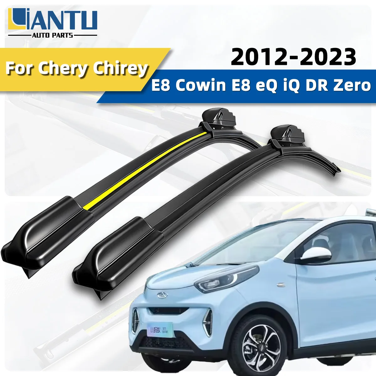 

2PCS Front Wiper Blades Wiper Fit For Chery Chirey E8 Cowin E8 eQ iQ DR Zero 2012-2023 Durable High Quality Wiper Accessories