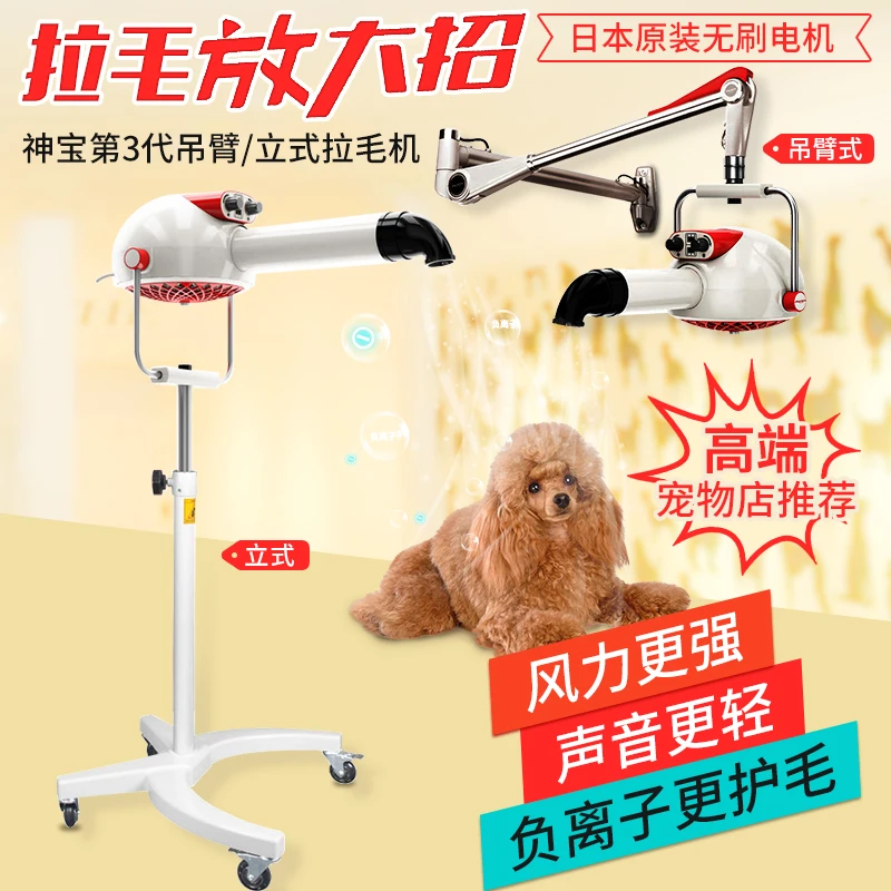 Hair Pulling Machine Pet Shop Beauty Vertical Wall Hanging Dog Hair Dryer Special Teddy Anion for Pets