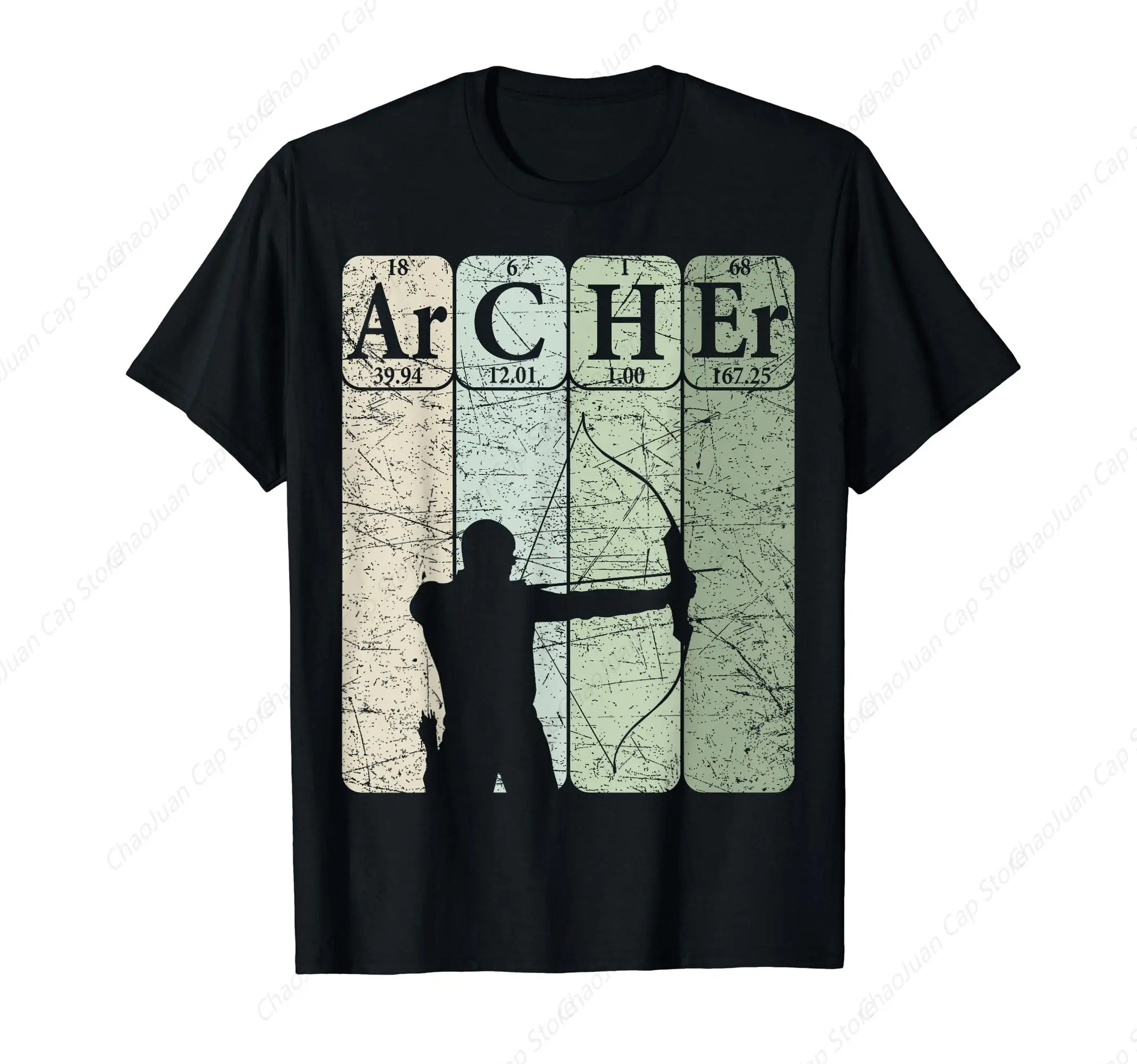 Archer Periodic Table Elements Bow Hunting Archery Vintage T-Shirt