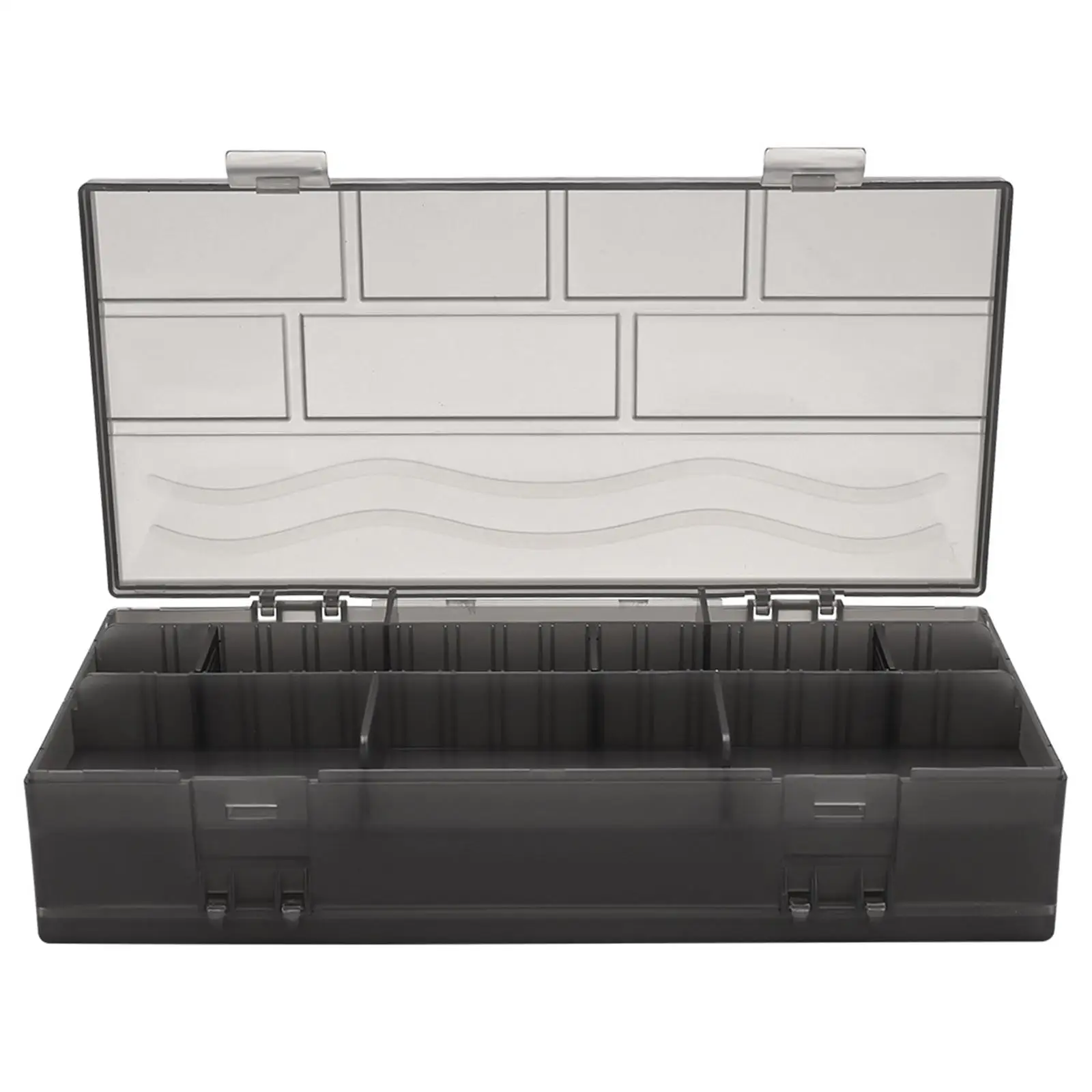 Hair Tool Storage Box Hair Ties Multifunctional Transparent Simple Compact Organizer Box with Dividers for Hairdressers Home