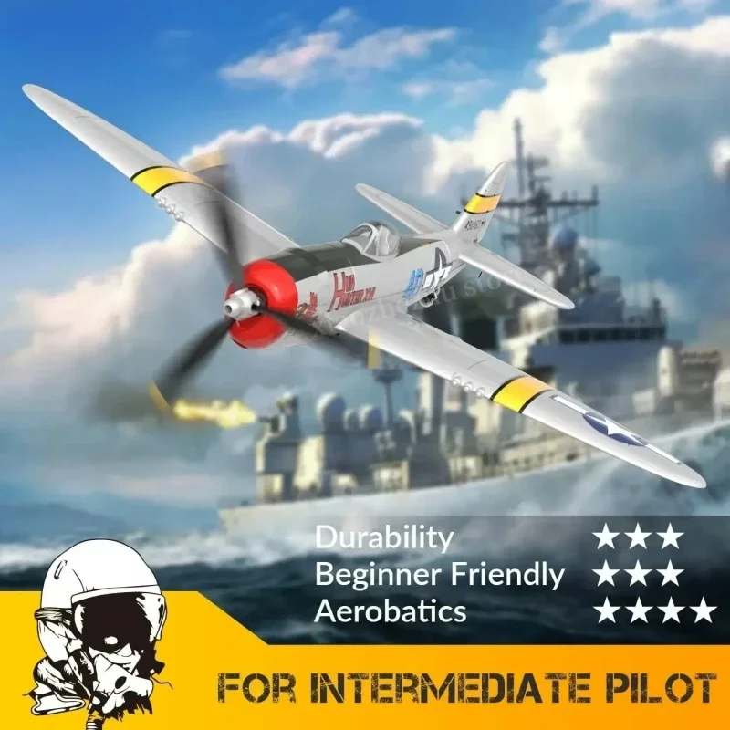 Avion P47rc Fighter Fast Wing avec système Xpilot, exposition 4ch, jouets pour enfants, cadeaux pour adultes et jeunes, nouveau, 2024