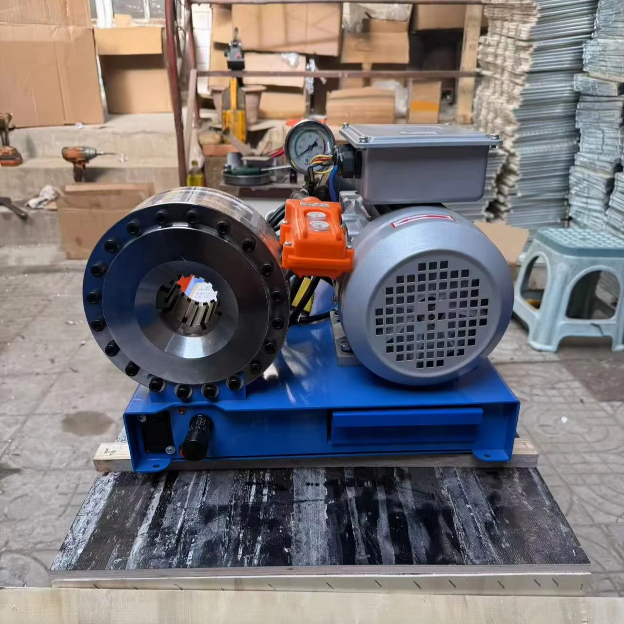 

High Quality 220V Portable Electric Hydraulic Hose Crimping Machine Easy Operate Manufacturing Plant Rubber Product Making