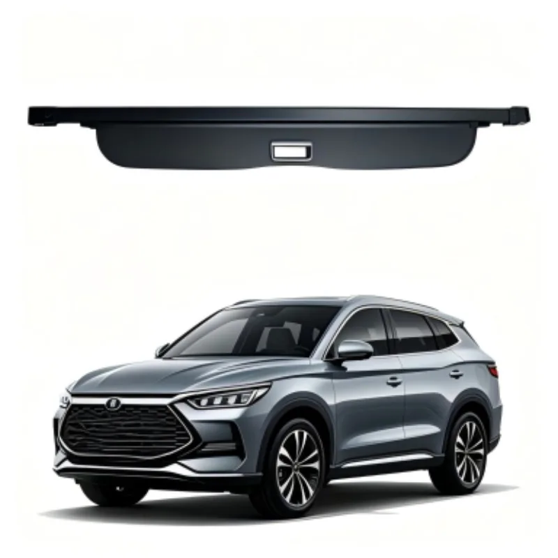 Cargo Cover Trunk Privacy Shade Rear Security Partition Anti-Theft Shield Retractable Organizer for BYD Song Plus 2019-2025