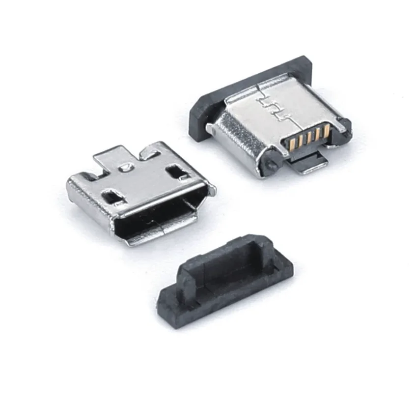 5-20pcs Micro mini USB 5pin female seat 180 degrees jack 5P Vertical Patch Direct plug-in USB Connector Power Socket