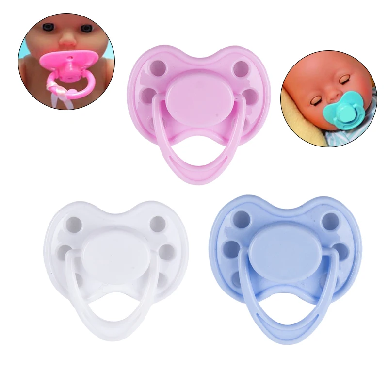 For New Reborn Baby Dolls Handmade DIY Nipples Dolls Accessories Gift 1PC Magnetic Pacifiers for Baby Dolls Cute Toy Pacifier