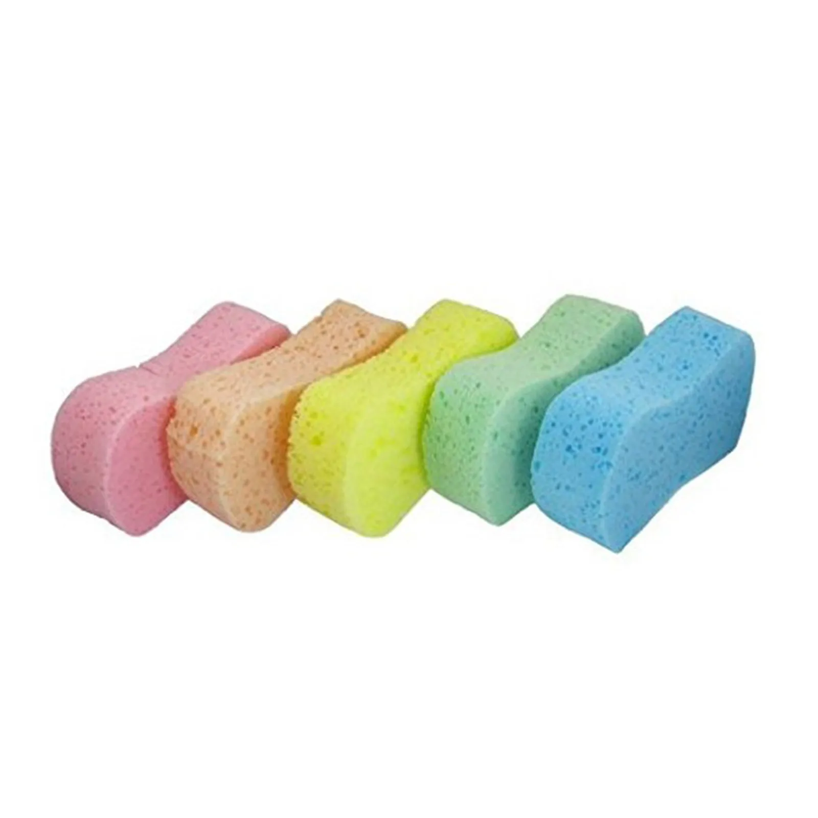 

5Pcs Car Wash Sponge Bone Design Porous High Density Car Washing Sponge Kit Absorbent Polishing Auto Cleaning Pad