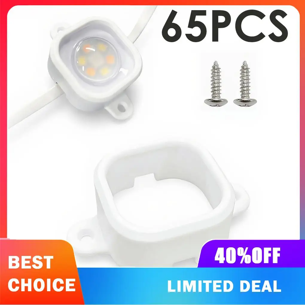 65set Stable Outdoor Light Clips Holder Stability In Heavy Rain Strong Winds And Harsh Conditions Can Stability