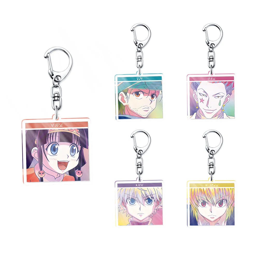 Anime peripheral acrylic pendant full-time hunter campus creative jewelry keychain pendant