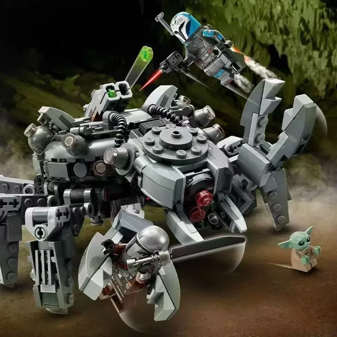 Zestaw klocków Spider Robot 75361 kompatybilny z Lego, odpowiedni na prezenty świąteczne, 526 elementów