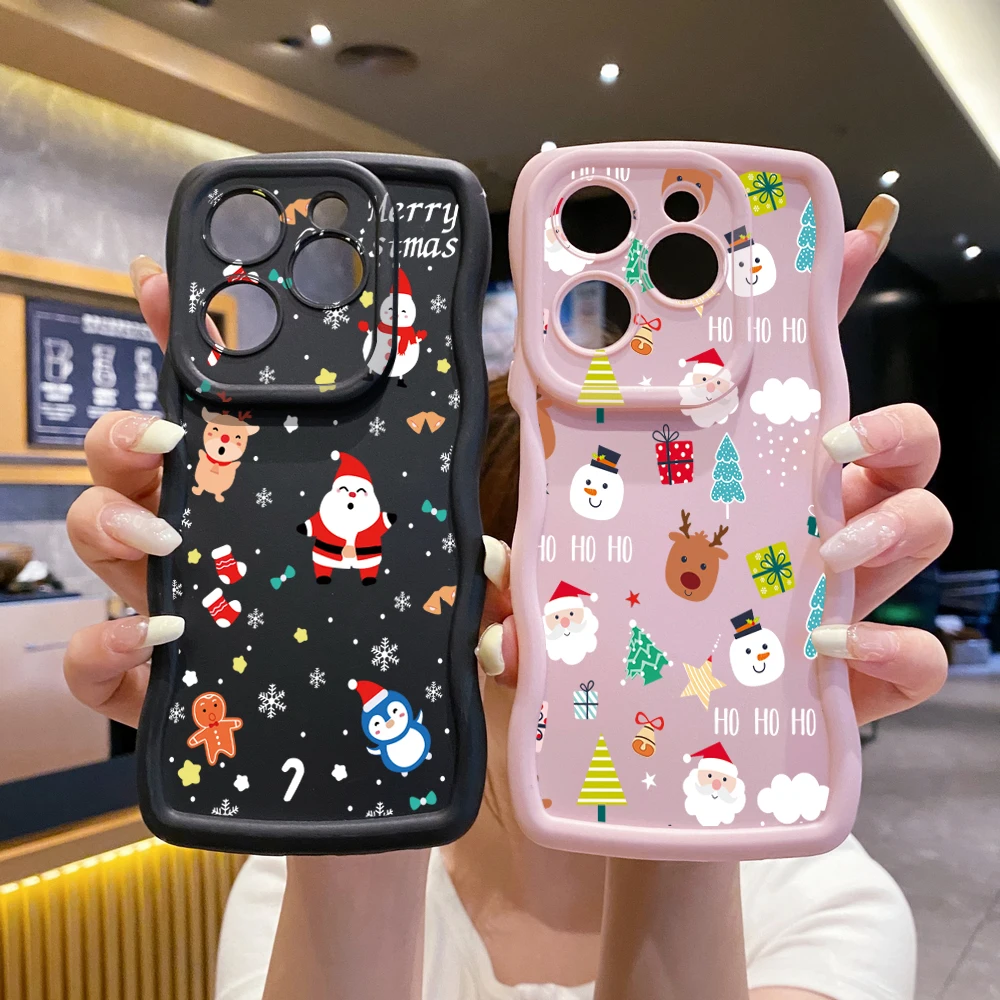 Совместим с ITEL A70 A60 S23 Plus P40 A04, рождественский чехол с защитой от падения в виде Санта-Клауса Bolang Совместим с ITEL A70 A60 S23 Plus P40 A04, рождественский чехол с защитой от падения в виде Санта-Клауса Bolang