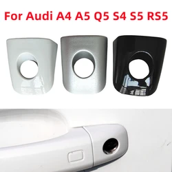 New White Black Silver Front Left Car Driver Door Lock Handle Cap For Audi A4 B8 A5 Q5 S4 S5 RS5 2008-2017 8T0837879 8T0 837 879