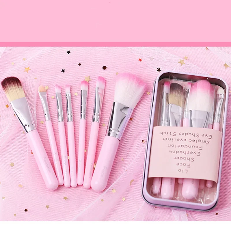 Sanrio Hello Kitty Makeup Brush Set MINISO Anime Cartoon Cute Household Items Kawaii Tool Brush Fashion Girl&Child Holiday Gifts