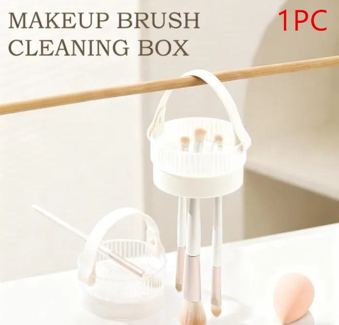 متعددة فرشاة للمكياج تنظيف السلطانية الجمال البيض تنظيف أداة تخزين مجموعة لفرشاة مسحوق نفخة التنظيف الجاف تجفيف #1