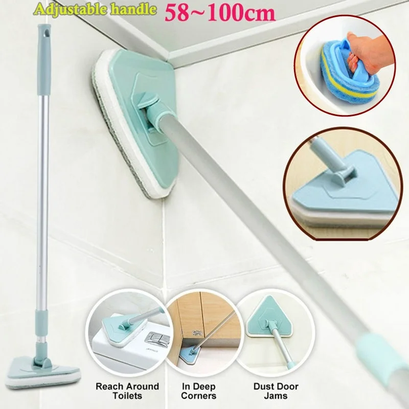 Home Kitchen & Bathroom Handles Soft Sponge Brush Multi-function Extendable Tub & Tile Scrubber Bathtub Glass Cleaning Tools