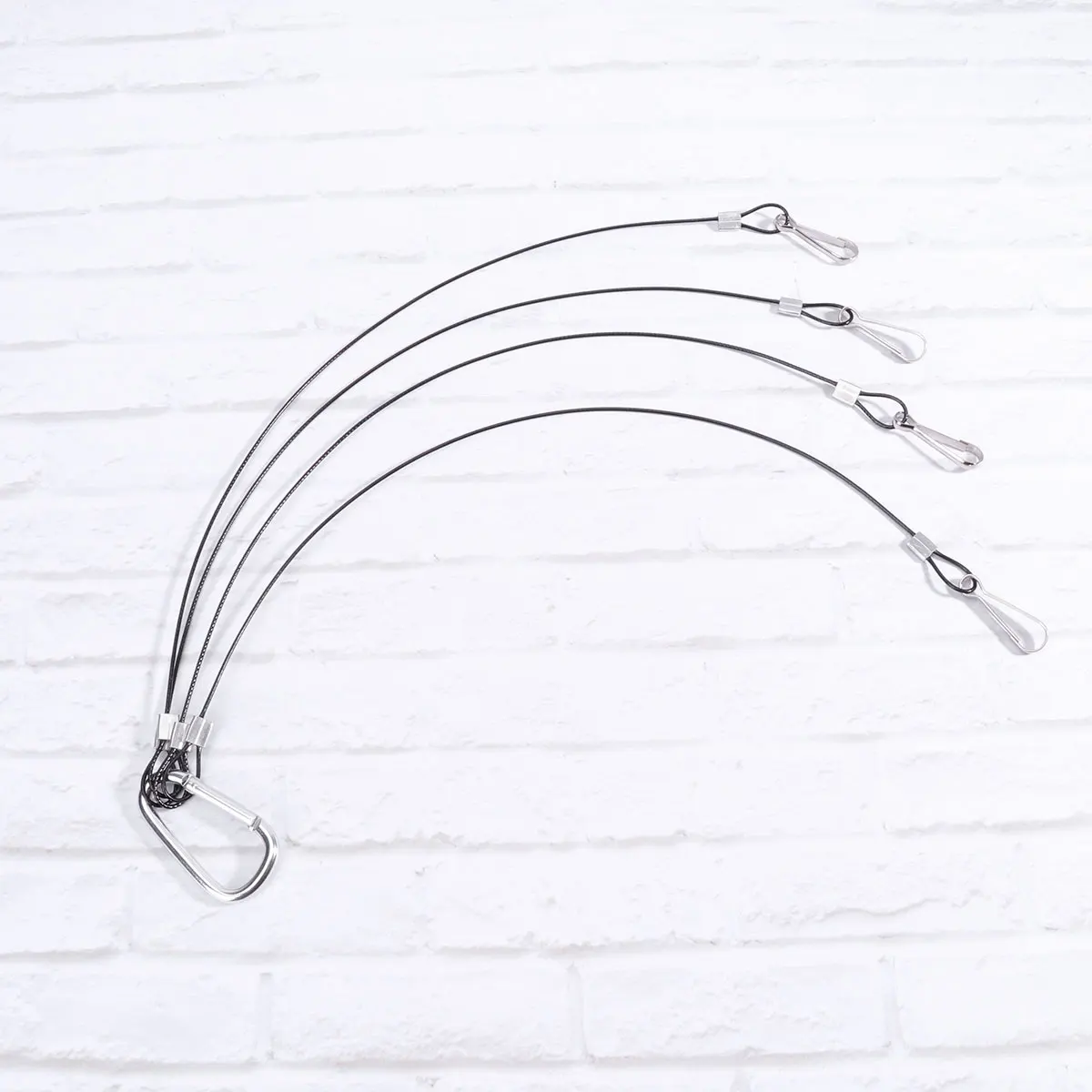 

4pcs Plant Grow Light Hanging Kit Steel Wire Rope For Hydroponics Led Aquarium Tank Lights Durable Security Hanger Holder