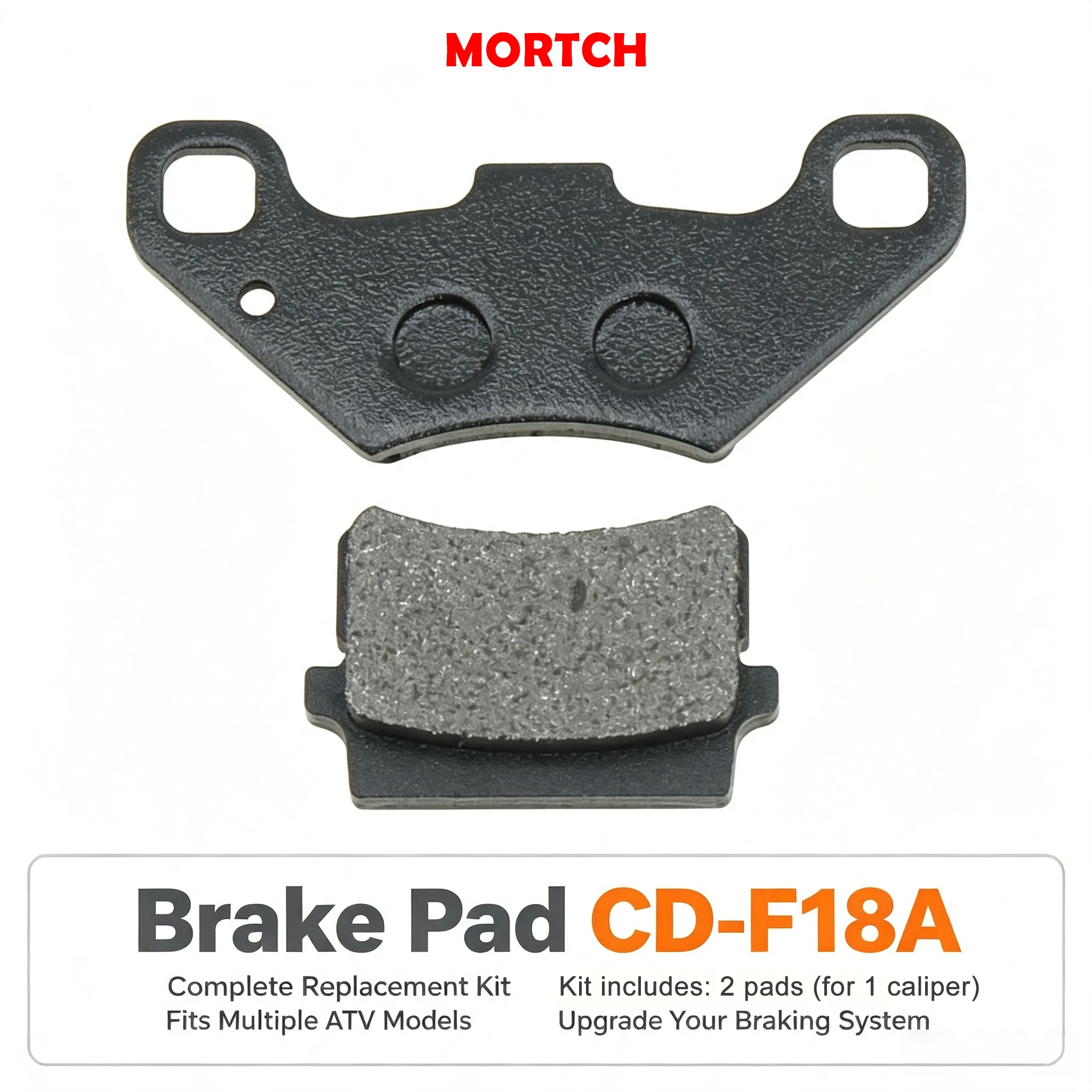 Vordere ATV Quad-Bremsbeläge CD‑F18A MIBPCD‑F18A 2 Stück für ADLY QUADZILLA XRV250 RL300 Direkter Bremssattel-Ersatz – Detail 3