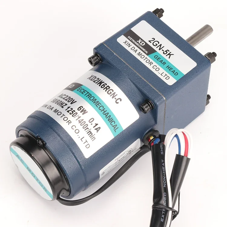 

220V AC gear reduction motor 6W constant speed single phase motor damping miniature slow induction 12v 200w dc motor