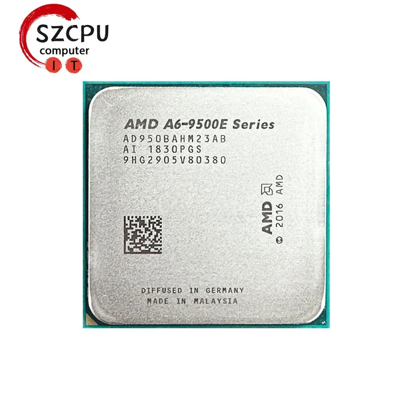 AMD Used A6-Series A6-9500E A6 9500E 3.0 GHz   AD9500AHM23AB / AD950BAHM23AB Socket AM4 satmak A6 9500