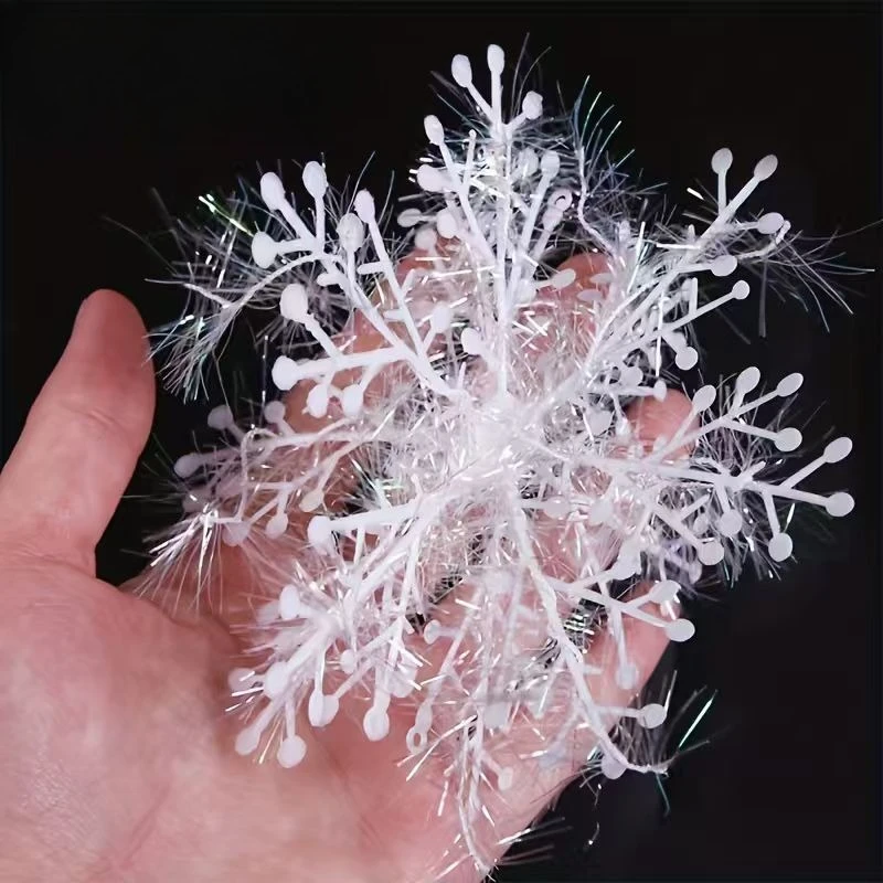 60/90Pcs Christmas Tree Ornament Set-Snowflake Hanging Decorations for Holiday &New Year Celebrations, Christmas Ornaments
