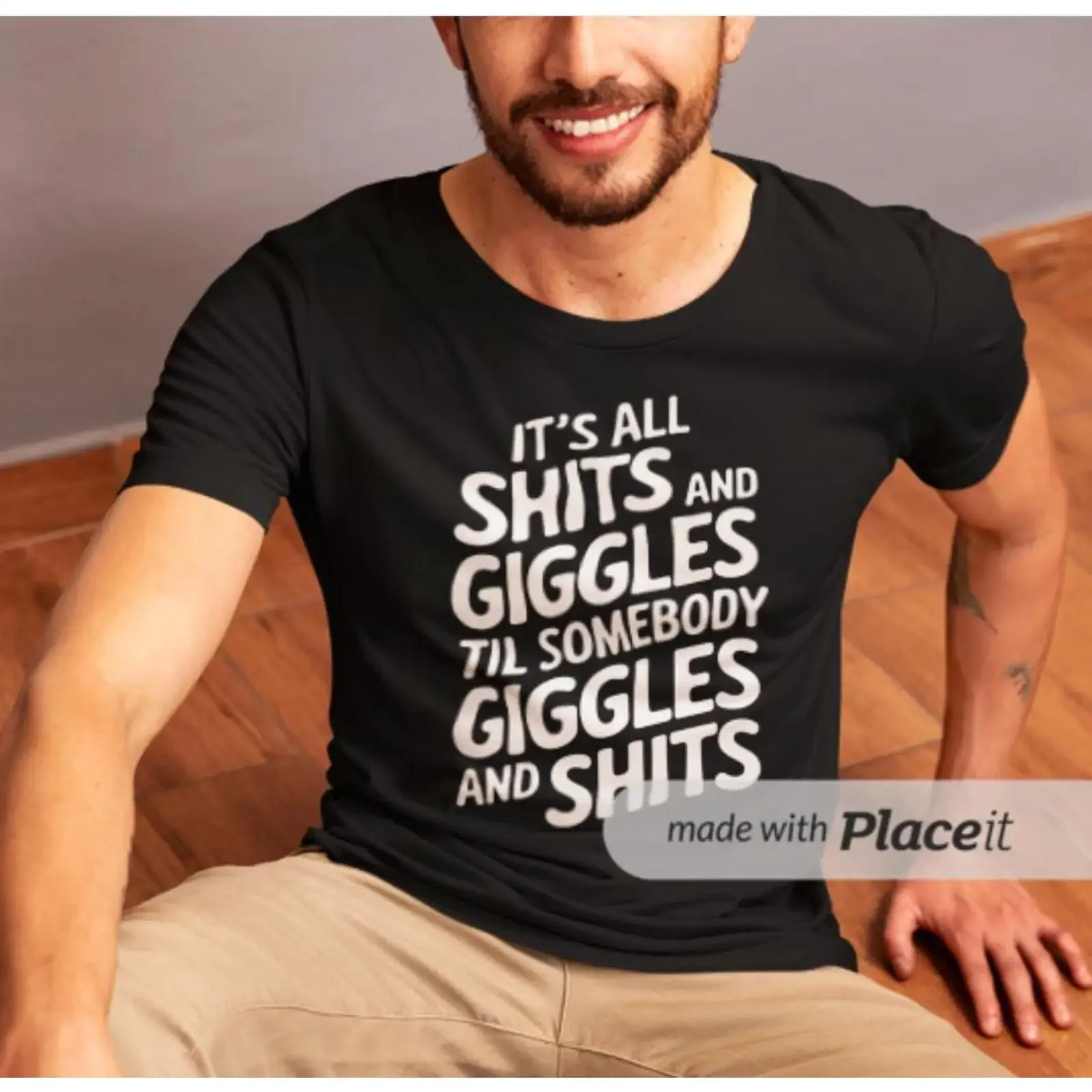 It amp 39 s All Shits And Giggles Til Somebody Softstyle Funny Accident T Shirt vintage Washed Stretched Comfortable fashion
