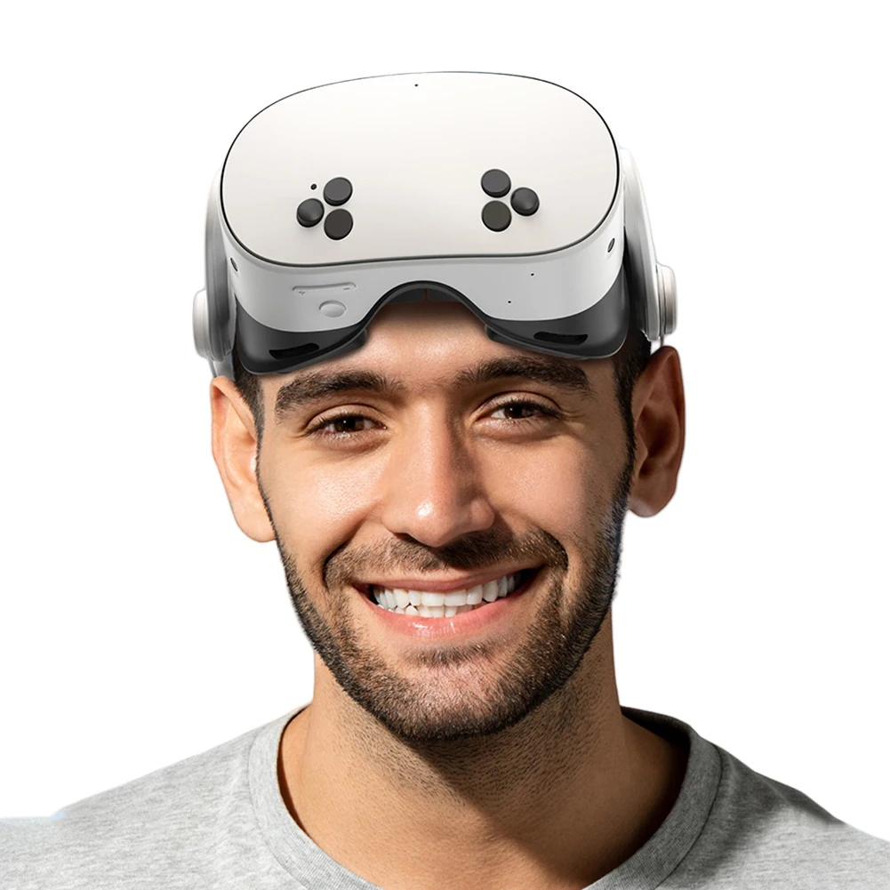 وسادة بديلة ناعمة من البولي يوريثان للوجه مقاومة للعرق، غطاء وجه مريح من إسفنج البولي يوريثان لملحقات Meta Quest 3S VR #4