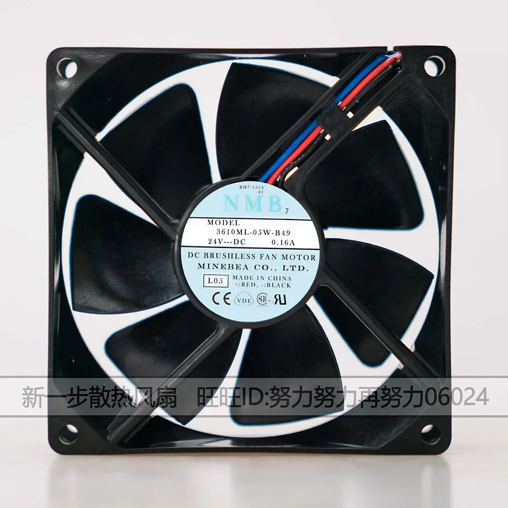 Для NMB 3610ML-05W-B49 9225 9025 9cm DC 24V 0.16A для Fanuc серии 16/18 TA, MA, TB, MB, TC, MC охлаждающий вентилятор