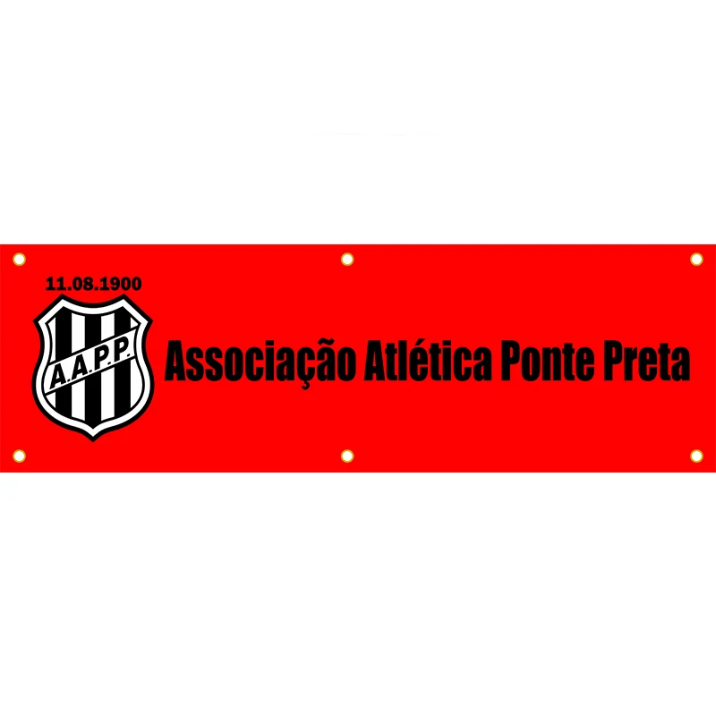 

Associacao Atletica Ponte Preta Banner Customize Football Club Flags 1.5*5ft (45*150cm) Custom Advertising Decoration Banner