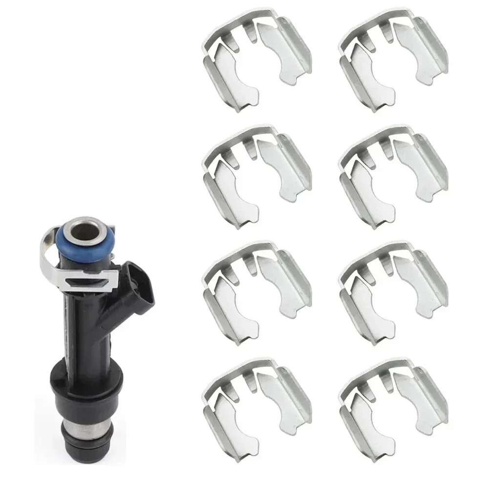 8PCS Car Fuel Injector Retainer Clip For Chevy For Chevrolet For Buick 2001-2009 For Hummer 2003-2010 For Cadillac 2002-2013