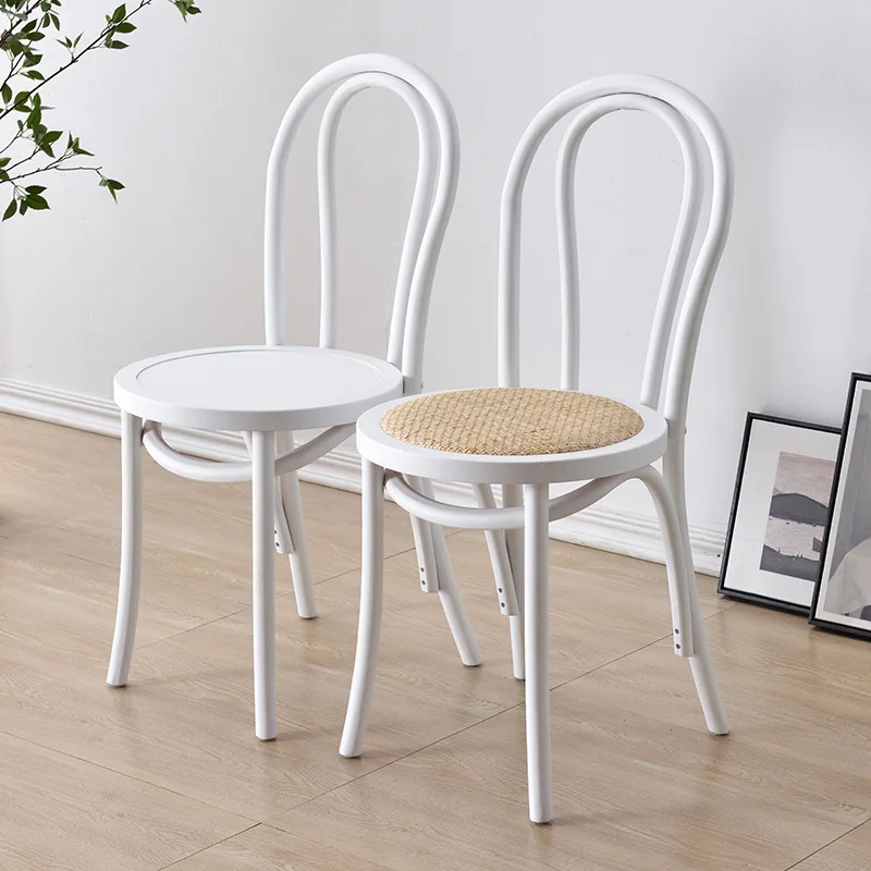 Modern Accent Dinning Chair Rattan Designer Relax Banquet Vanity Chair Retro Wedding Sillas De Comedor Salon Furniture CY50DC image 2