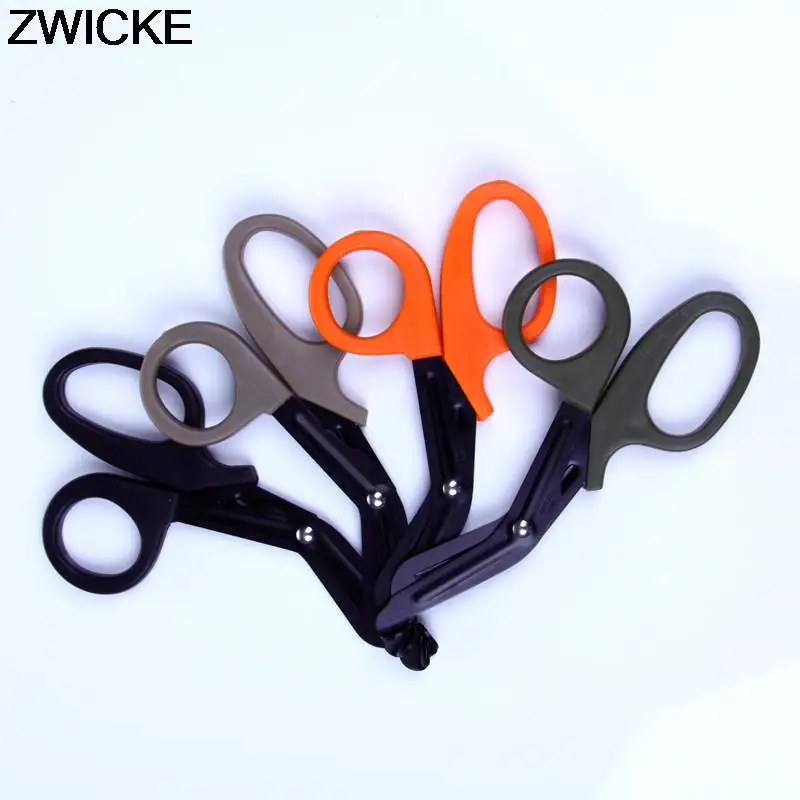 1pcs Outdoor Survive Paramedic Rescue Utility Shear Emergency Gauze Scissor First Outdoor Camp Medical Nurse Hike Trauma Aid