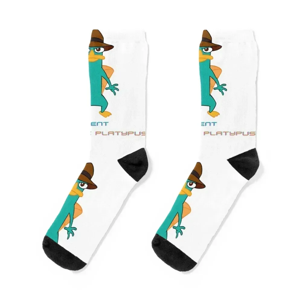 

AGENT PERRY THE PLATYPUS Socks Toe sports retro custom sports halloween Socks Female Men's