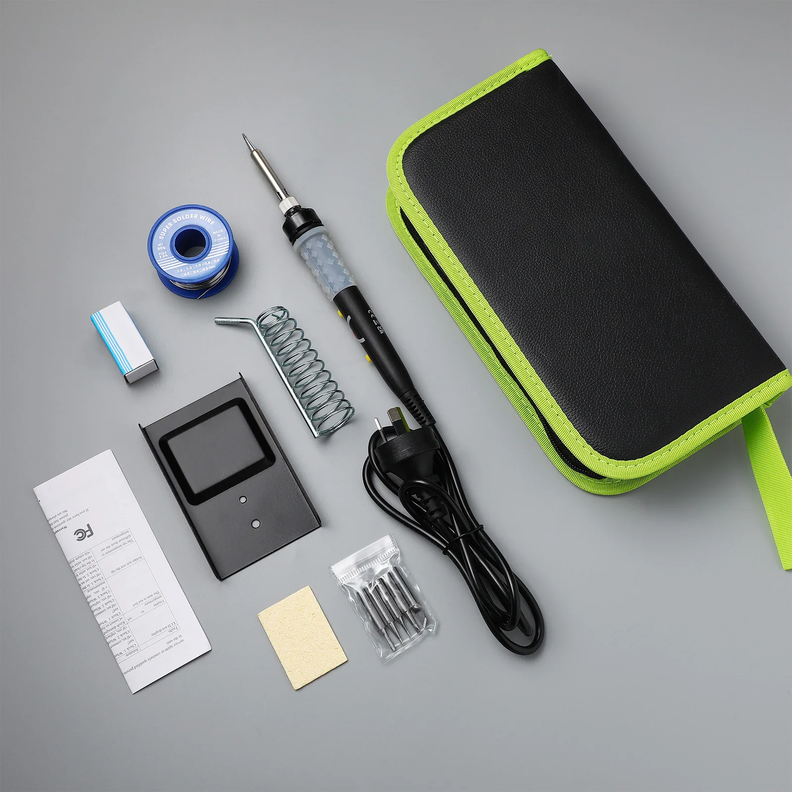 

10Pcs Digital Adjustable Soldering Iron Kit 80W High Power Heating Welding Tool Kit for Jewelry Mobile Electronics