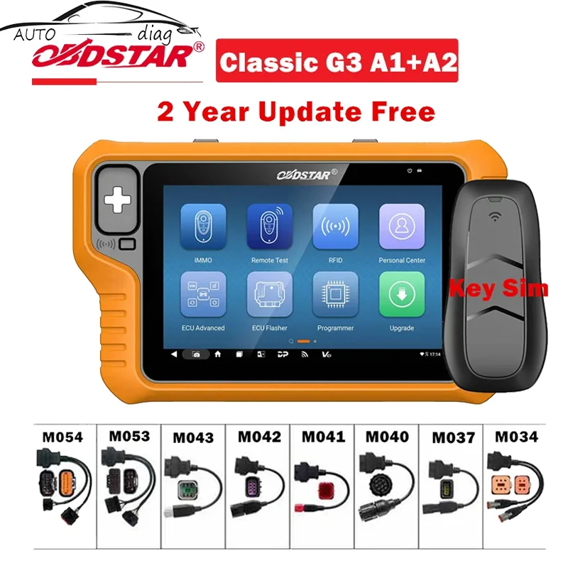 

In Stock 2024 OBDSTAR X300 Classic G3 Key Programmer with Built-in CAN FD DoIP Support Car/ HD/ E-Car/ Motorcycles/ Jet Ski