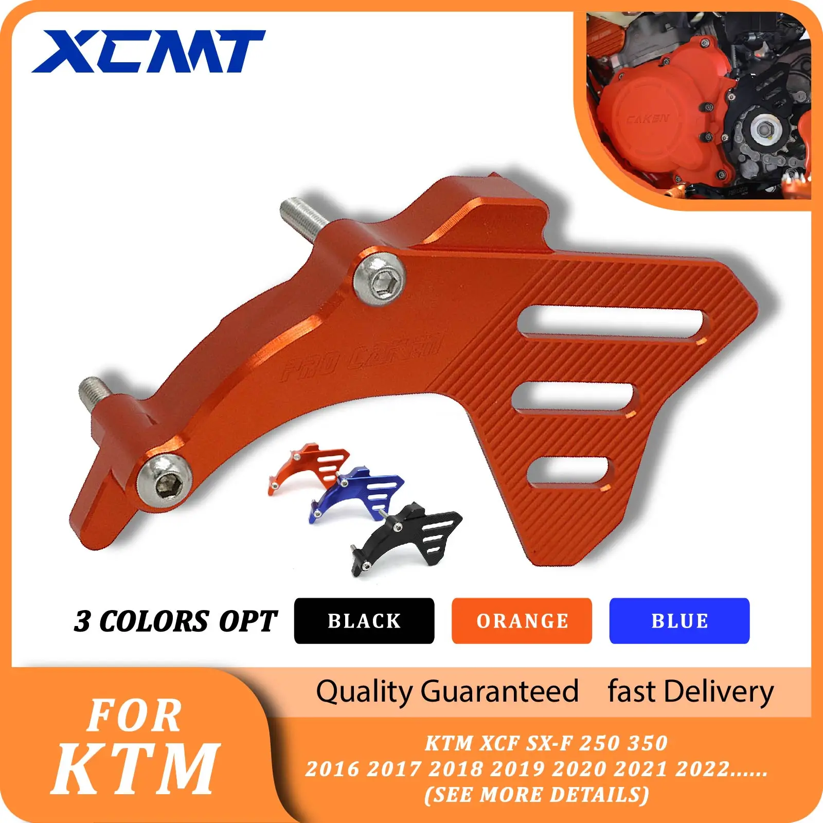 

Front Sprocket Cover Case Saver Protector Chain Guard For KTM SX SXF EXC EXC-F XC XCF XCW TPI FC TE TX 250 300 350 2017-2022