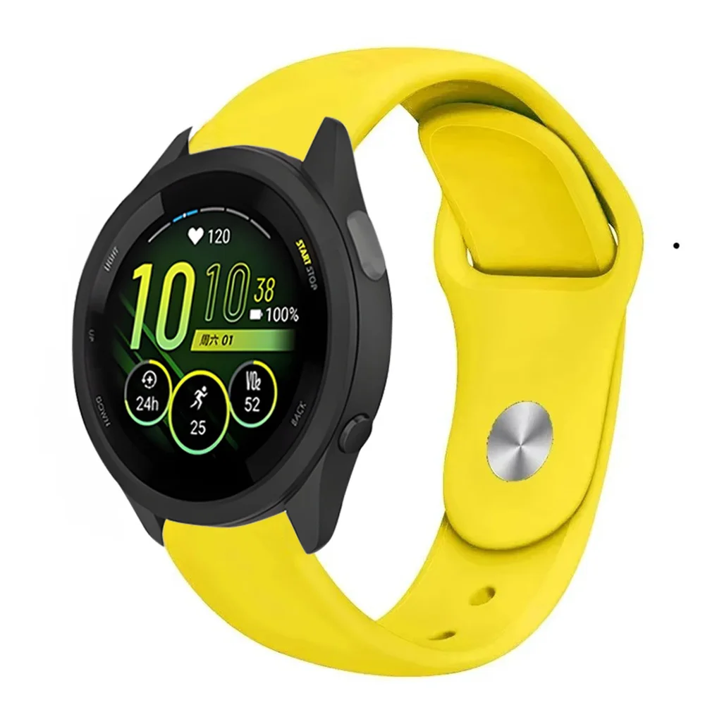 18mm 20mm 22mm Silicone Strap for Garmin Forerunner 965 265 255 55 645 245 165 265S Sport Wristband for Garmin Venu 4/3/2S Strap