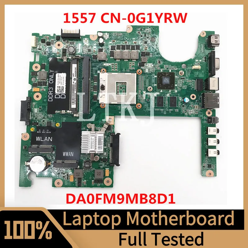 

CN-0G1YRW 0G1YRW G1YRW Mainboard For DELL 1558 Laptop Motherboard DA0FM9MB8D1 HM57 HD5470 DDR3 100% Full Tested Working Well