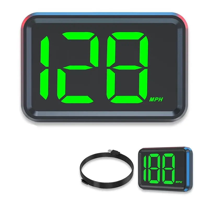 

Easy To Use GPS Speedometer For Car Universal MPH Speedometer USB Connect Digital Speed Display Heads Up For All Cars Vehicle Tr