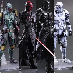 Play Arts Kai Boba Fett Darth Vader Stormtrooper Darth Maul Figure Movable Model Toy Collect Christmas Gift