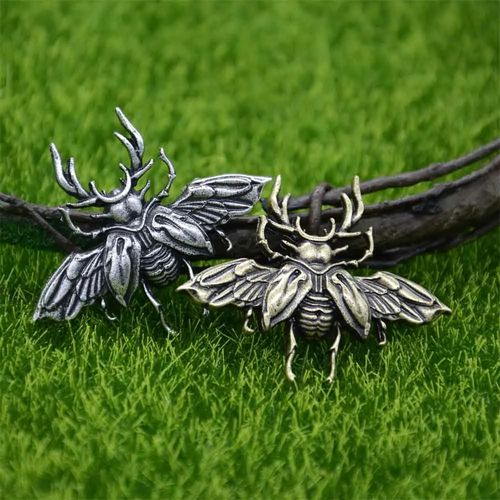 Gothic Insect Scarab Beetle Brooches For Women Men Goth Accessories Vintage Brooch Pin Dropshipping