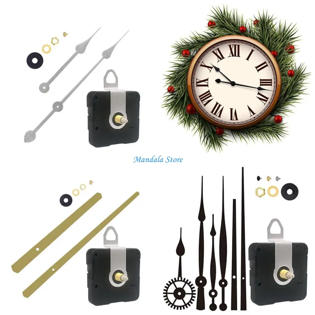 

U2JC DIY Clock Making Kits with Quiet Clock Movement Mechanism and Metal Clock Hand